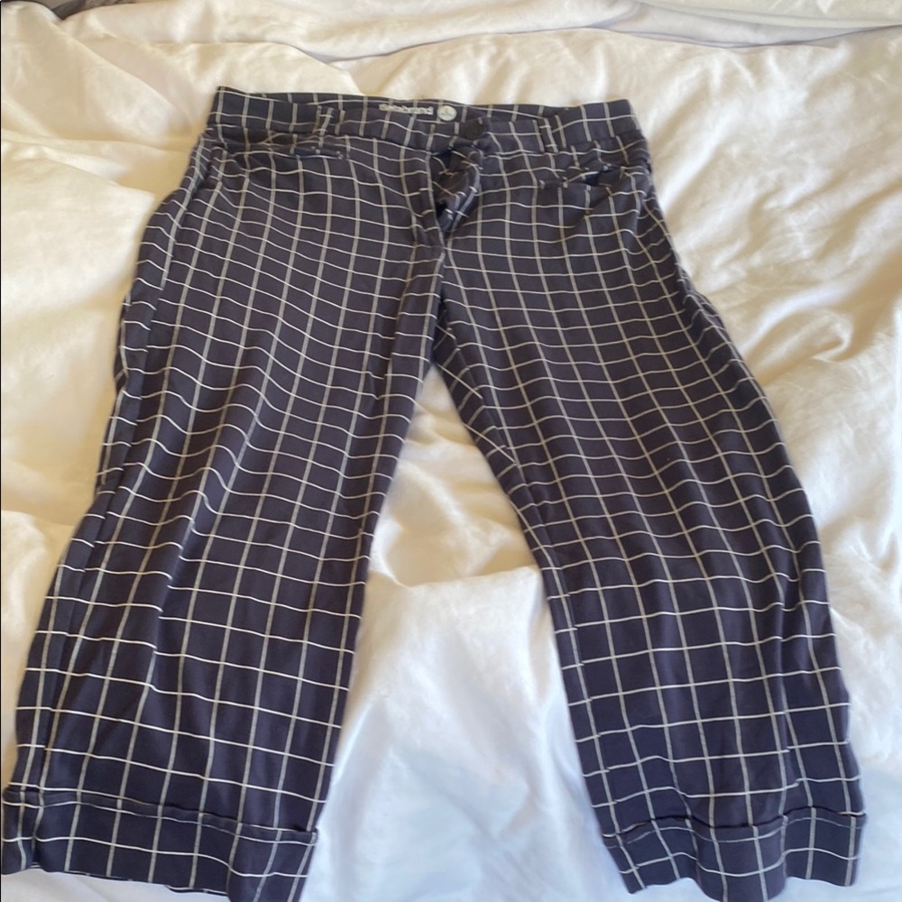 Navy Checkered Pants women’s